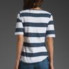 Textile Elizabeth And James Melrose Tee in Blue (navy stripe) - Lyst