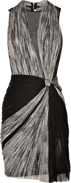 Willow Ruched Silktulle and Silkchiffon Dress - Lyst
