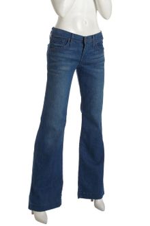 James Jeans Teal Stretch Denim Fly Boy Flare Leg Trouser Jeans - Lyst
