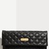 Marc Jacobs Eugenie  Large Quilted Leather Clutch in Black - Lyst