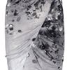 Aminaka Wilmont Printed Draped Satinjersey Skirt in Gray (multicolored) - Lyst