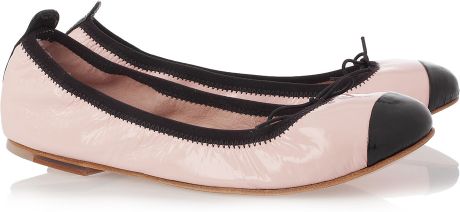 two tone ballerina flats