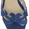 Etro Suedeappliquéd Wedge Sandals in Blue - Lyst
