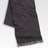 Gucci Wool Scarf in Black for Men - Lyst