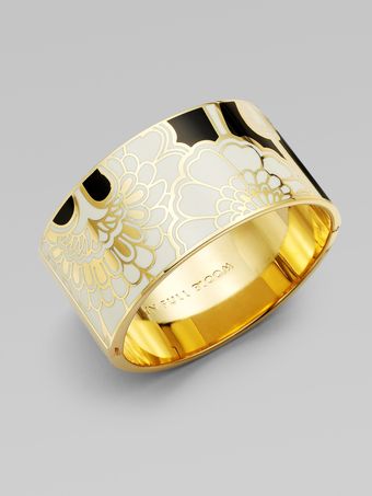  Floral Bangle Bracelet 
