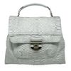 Nina Ricci Fold Over Shoulder/Handheld In Python in Gray (cream) - Lyst