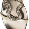 Roberto Cavalli Swarovski Crystal Snake and Leather Sandals in Gold (snake) - Lyst
