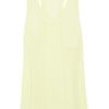 T By Alexander Wang Classic RacerBack Jersey Tank in Yellow (green) - Lyst
