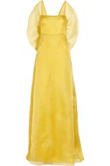 Valentino Bow-back Silk-organza Gown