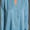 Vince 1/2 Placket Blouse in Blue (blue sky) - Lyst