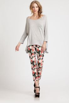 Alice + Olivia Oversized Raglan Top - Lyst