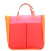 Anya Hindmarch Raw Nevis Tricolour Bag in Red - Lyst