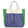 Anya Hindmarch Raw Nevis Tricolour Bag in Blue (white) - Lyst