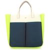 Anya Hindmarch Raw Nevis Tricolour Bag in Blue (white) - Lyst