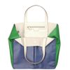 Anya Hindmarch Raw Nevis Tricolour Bag in Blue (white) - Lyst