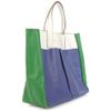 Anya Hindmarch Raw Nevis Tricolour Bag in Blue (white) - Lyst
