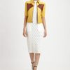 Derek Lam Colorblock Leather Jacket in Yellow - Lyst