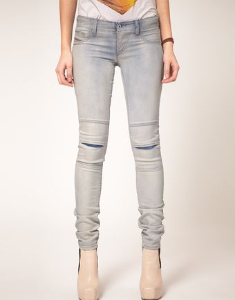 Diesel Cinty Jegg Biker Jean - Lyst