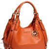Michael By Michael Kors Bedford  Large Shoulder Tote in Orange (burnt orange) - Lyst