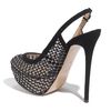 Valentino Carol Crystal Embellished Suede and Mesh Slingbacks in Black - Lyst
