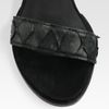 Alexander Wang Vika Parrot Fish and Suede Wedge Sandals in Black - Lyst
