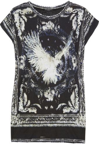 Balmain Printed Cotton T-shirt - Lyst