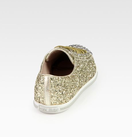 miu miu glitter trainers