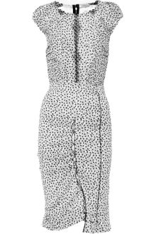 Nina Ricci Printed Stretch Linen-blend Dress - Lyst