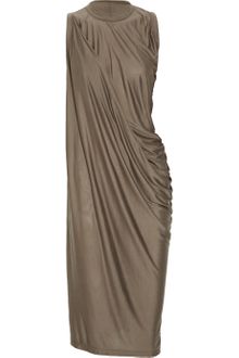 Rick Owens Asymmetric Draped Jersey Dress - Lyst