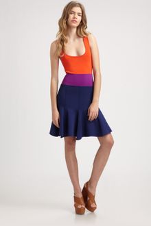 Sonia By Sonia Rykiel Colorblock Tank Dress - Lyst