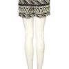 Topshop Aztec Flat Front Shorts in Black - Lyst