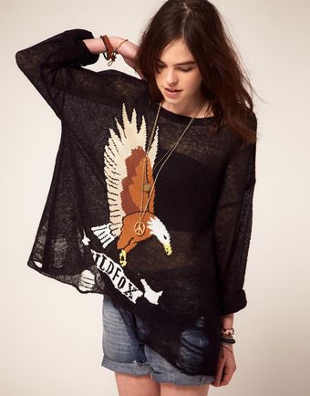  White Label Eagle Shredded Jumper 