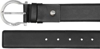 Ferragamo 4cm Stitched Calfskin Belt - Lyst