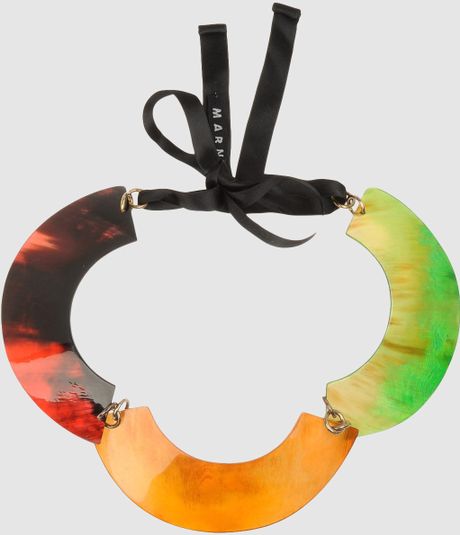 Marni Necklace in Multicolor (coral) - Lyst