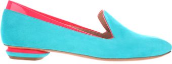  Turquoise Suede Moccasins 