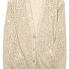 Stella Mccartney Sequin Cardigan in Beige (nude) - Lyst