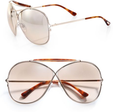 tom ford metal criss cross aviators