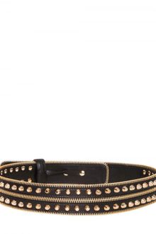 Versace 4cm Studded Smooth Leather Belt - Lyst