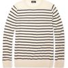 A.p.c. Breton Stripe Wool Sweater in White for Men - Lyst