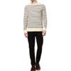 A.p.c. Breton Stripe Wool Sweater in White for Men - Lyst