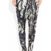 Balmain Printed Satinjersey Harem Pants in Black (multicolored) - Lyst
