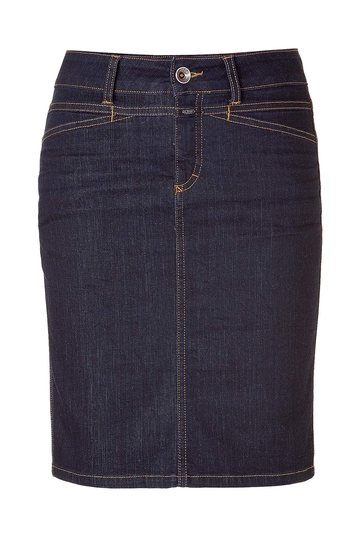 dark blue jean skirt