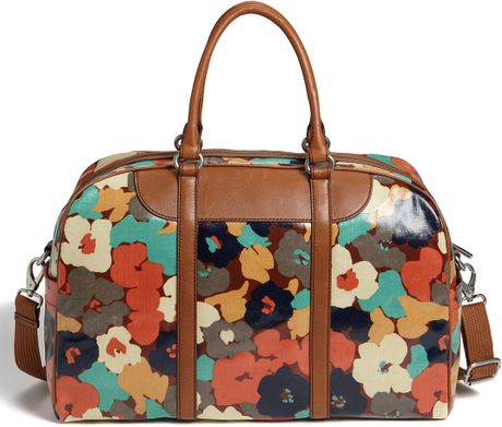 Fossil Vintage Key-per Coated Canvas Duffel Bag in Floral | Lyst