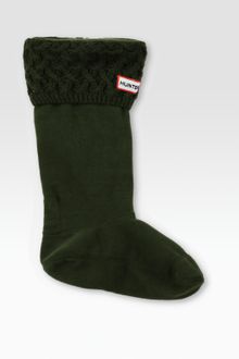 Hunter Basket-weave Knit Cuff Welly Socks - Lyst