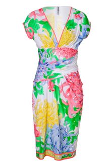 Leonard Multicolor Draped Sheath Dress - Lyst
