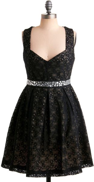 ModCloth Eyelet Up The Room Dress - Lyst