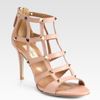 Valentino Studded Leather Cage Sandals in Pink (rose) - Lyst