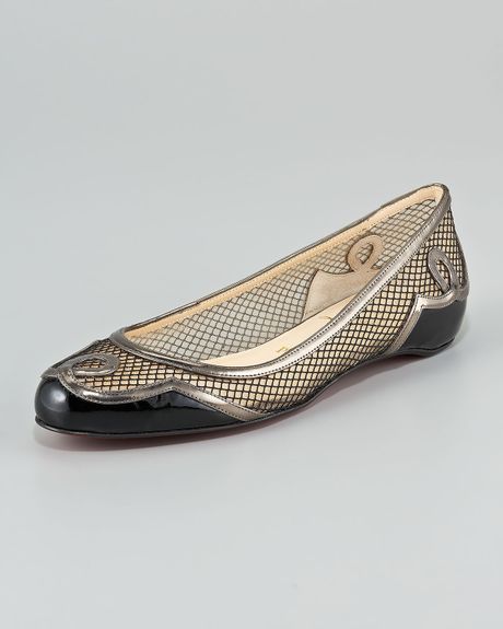 Christian Louboutin Lady Bombay Flat in Black - Lyst