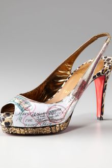 Christian Louboutin Winter Trash Platform Slingback - Lyst