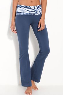 Hard Tail Roll Waist Flare Leg Pants - Lyst